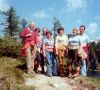 Fam. Lüscher, Werner Hofmann, Alice Meier, rechts Hans Huber