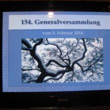 2016 - GV in Schützenstube